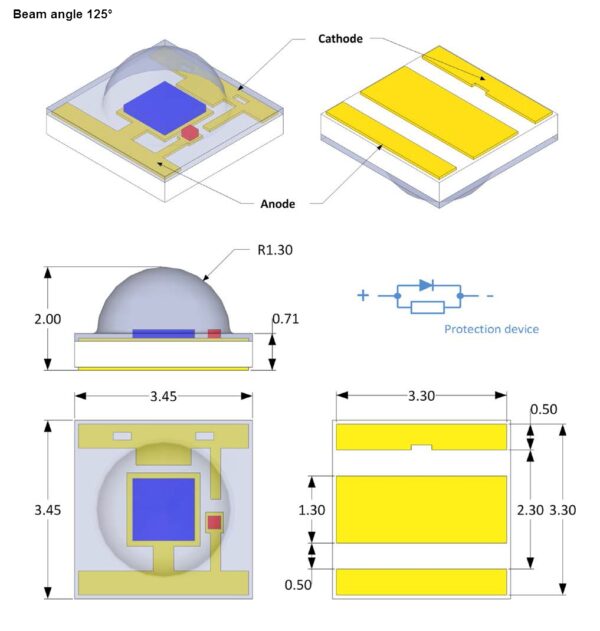 C3535 UVA Series Single chip LEDs - Image 4