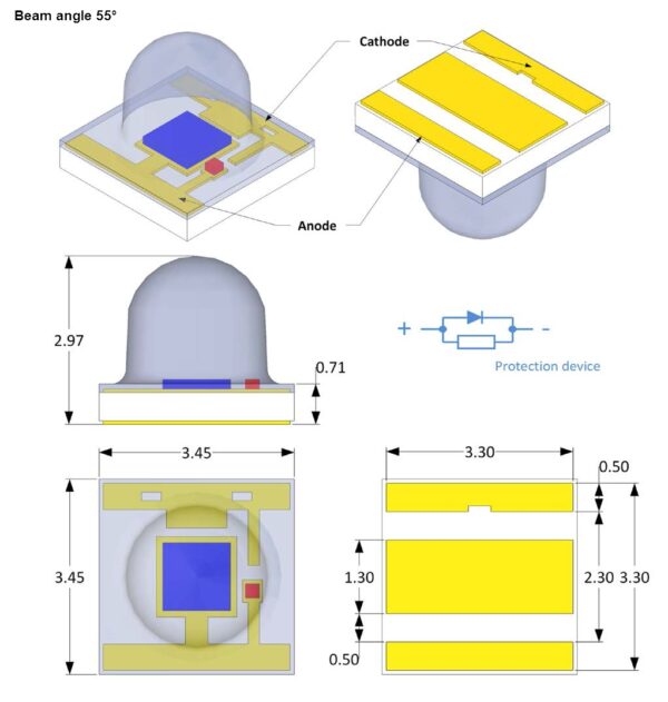 C3535 UVA Series Single chip LEDs - Image 3